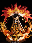 25 cm Demon Slayer Rengoku Kyoujurou Actionfiguren Spielzeug GK Anime Kimetsu No Yaiba PVC Modellfigur Spielzeugpuppen