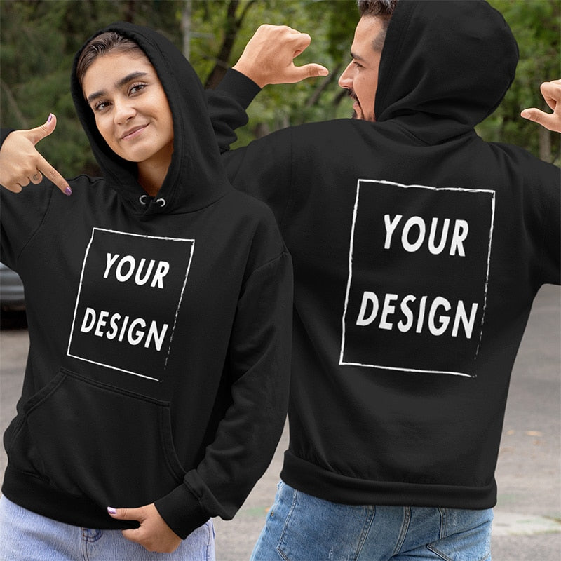 Custom Hoodies Add Your Text Sweatshirt Customized Long Sleeve High Quality Heavy Weight Soft Fleece Tops Hoody