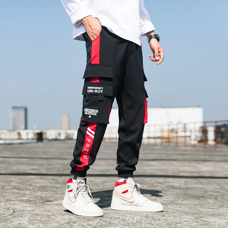 Streetwear Mens Hip Hop Jogging Pants Casual Men Trousers Big Size Loose Sweatpants Male 2023 New Multi Pocket Harem Pants 5XL