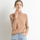 Frauen Rollkragenpullover aus Merinowolle und Kaschmir mit langen Ärmeln Herbst-Winter-Pullover Damen Strickpullover Damen Pullover Pullover