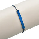 Fashion Customized Words Bar Chain Armband für Männer Edelstahl verstellbare Gravur Name Armreif Party Schmuck