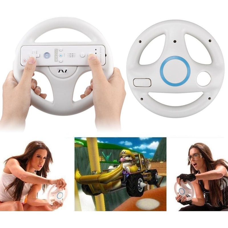 2Pcs Kart Racing Steering Wheel For Nintendo Wii Kart Games Remote Controller Console For Mario Game Accessories