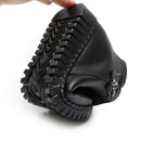 GKTINOO 2022 Damen Schneestiefel Winter Flache Absätze Stiefeletten Damen Warme Plateauschuhe Leder Dicker Pelz Booties