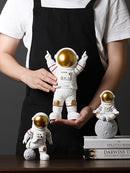 Nordic Modern Astronaut Miniaturfiguren Harz Handwerk Home Fairy Garden Schreibtisch Dekoration Einrichtungsartikel Raumzubehör