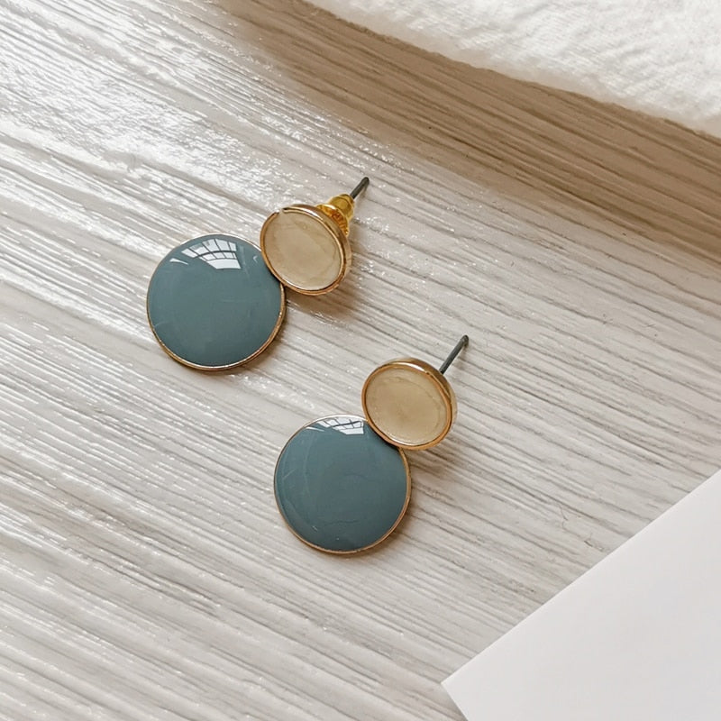 Women Earrings Irregular Geometrical Temperament of Restoring Ancient Ways Round Earrings Earrings Metal Earrings Wholesale 002