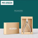 MR.GREEN Nagelknipser Nagelhautzange Edelstahl Pediküre Maniküre Schere Nagelwerkzeug zum Trimmen toter Haut Nagelhaut