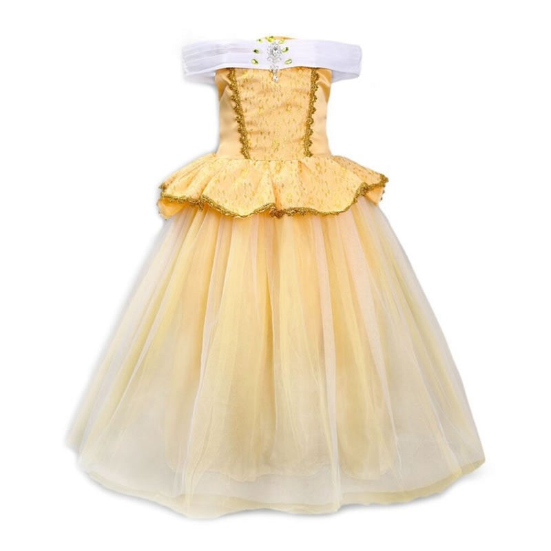 Neu 2022 Für Mädchen Belle Prinzessin Partykleid Die Schöne Und Das Biest Cosplay Kostüme Kindergeburtstag Karneval Fancy Vestidos