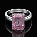 Wong Rain Classic 100% 925 Sterling Silber Erstellt Moissanite Edelstein Hochzeit Engagement Diamanten Ring Edlen Schmuck Großhandel