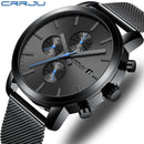 Herrenuhr CRRJU Luxus Business Herren Edelstahl Armbanduhr Herren Militär wasserdicht Datum Quarzuhren relogio masculino