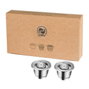 iCafilas Eco-Friendly Packing Reusable Coffee Capsule For Nespresso Refillable Capsule Pod Espresso Crema Maker