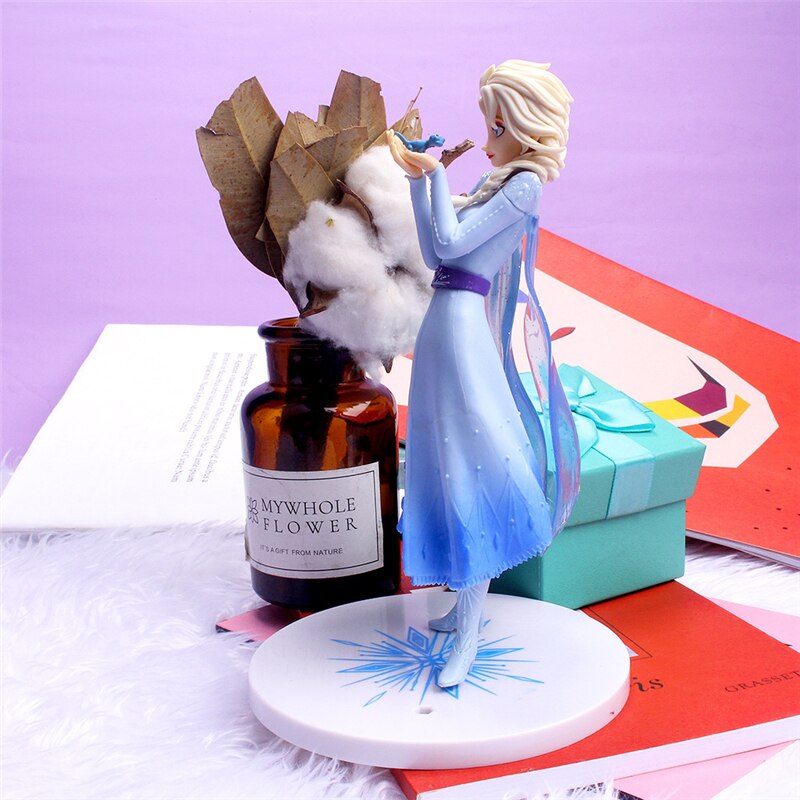 Disney Frozen Elsa princess 21cm PVC Figure Action Collectible Model Decorations Doll Toys For Children New Year gift