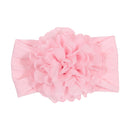 Nishine Weiches Stretch-Satin-Rosen-Blumen-Baby-Stirnband, Neugeborene, Knoten, breite Nylon-Kopftücher, Turban, Mädchen, Kopfbedeckung, Kinder-Foto-Requisiten