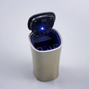 Tragbarer Auto-Aschenbecher mit blauem LED-Licht, automatischer Solarenergie, Auto-Zigaretten-Rauchschale, Aschenbecher für Auto-Autozubehör