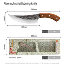 Cuchillo de Chef de 5 "6" 7 ", cuchillo de caza forjado para exteriores, cuchillo de cocina de acero inoxidable para carne, hueso, pescado, frutas, verduras, cuchillo de carnicero