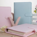 MINKYS Macaroon Color A6/A5 PU-Leder DIY Binder Notebook Cover Tagebuch Agenda Planer Bullet Cover Schule Schreibwaren