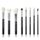 Jessup Make-up-Pinsel 8-teiliges Make-up-Pinsel-Set Natürlich-synthetisches Foundation-Puder-Highlighter-Rouge-Lidschatten-Eyeliner