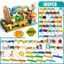 Große Größe Montageblöcke Marmor Race Run Maze Ball Bausteine ​​Trichterrutsche Bausteine ​​Spielzeug für Kinder Kindergeschenke