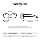 Iboode kids Anti-blue Light Silicone Glasses Brand Children Soft Frame Goggle Plain Glasses baby Eye Frame Eyewear Fashion 2020