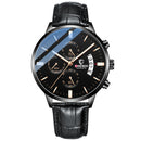 CHENXI Herrenuhren Chronograph Top Luxusmarke Sport Quarzuhr Herren Wasserdicht Casual Leder Armbanduhr Relogio Masculino