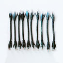 Freies Verschiffen 10pcs/Lot 0.5ft 0.65FT 1FT CAT6 UTP rundes Kabel-Ethernet verkabelt Netz-Draht-Kabel RJ45 Verbindungskabel-Schwarz-LAN-Kabel