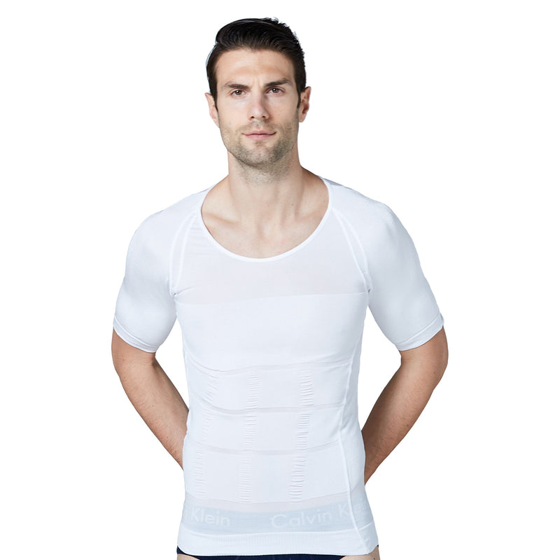 Novedad de 2021, ropa moldeadora para hombre, camiseta de refrigeración, faja moldeadora de cuerpo de compresión