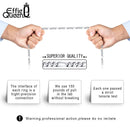 Effie Queen Italien Echt 925 Silber Diamantschliff Figaro Kette Halskette 5mm breit 40-60cm lang Frau Mann Halskette Schmuck Geschenk SC34