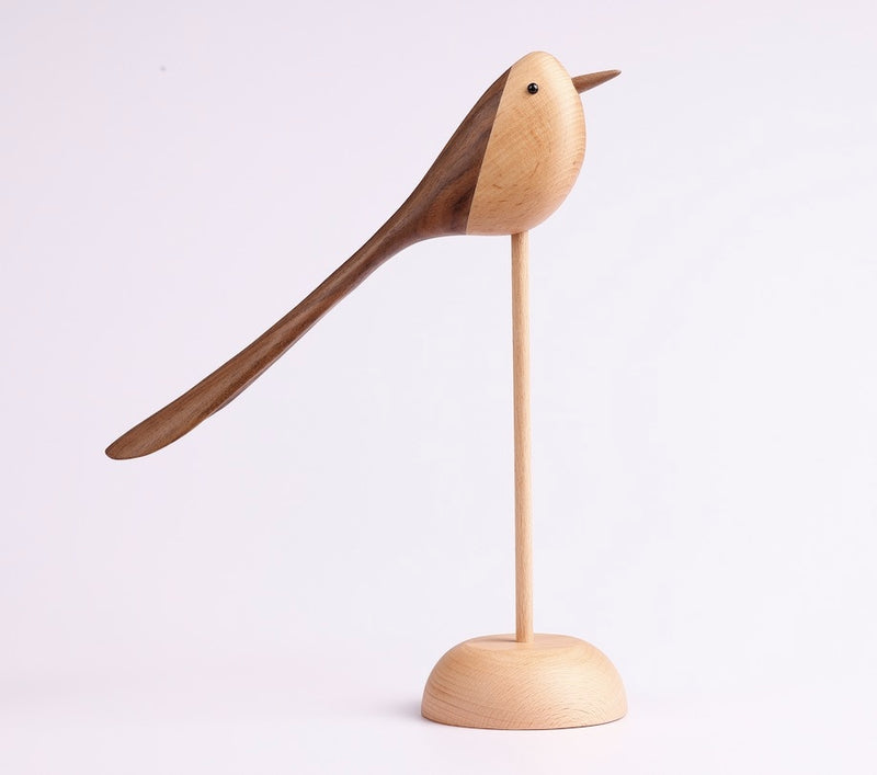 Dänische Holzornamente Schmuckschnitzerei Holzspiel Home Furnishing Nordischen Stil Marionette Home Furnishing verfügt über Holz Vogel
