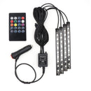 Niscarda LED Car Foot Light Lámpara ambiental con control remoto Múltiples modos Luces decorativas interiores automotrices