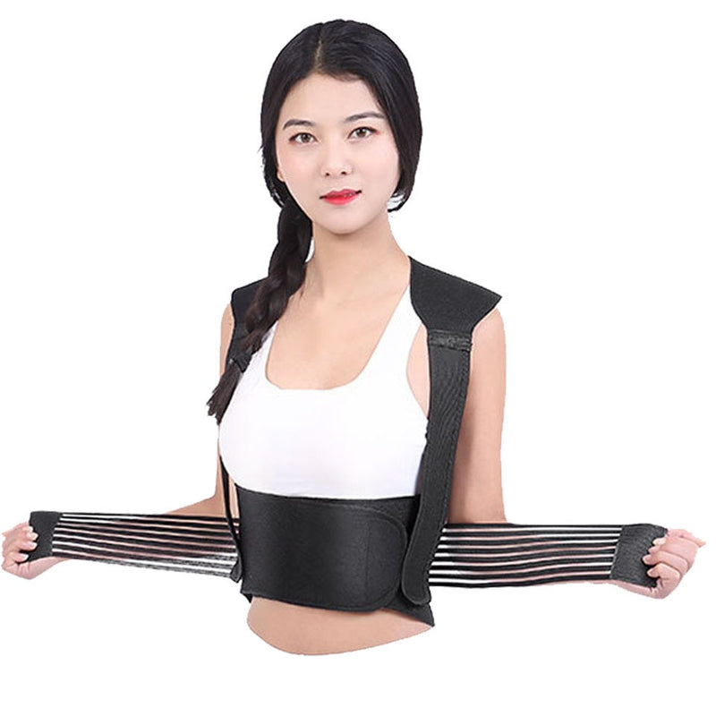 Tourmaline Self-heating Brace Support Belt Back Posture Corrector Spine Back Shoulder Lumbar Posture Correction