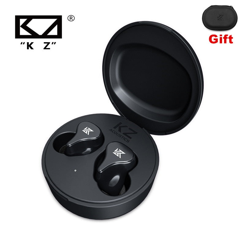 KZ Z1 Pro TWS Koptelefoon True Draadloze Game Oordopjes Touch Control Noise Cancelling Bluetooth-kompatibles HiFi-Sport-Headset