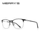 MERRYS, diseño Retro, ojo de gato, montura de gafas para mujer, gafas de moda para mujer, gafas graduadas para miopía, gafas ópticas S2113