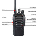 Walkie Talkie UHF Baofeng BF-888H 400-470MHz 16CH VOX Gekoppeltes tragbares Zwei-Wege-Funkgerät 2 Stück mit USB-Ladegerät