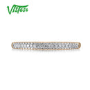 VISTOSO echter 14 Karat 585 Roségold funkelnder Diamant zarter Ring für Frauen Jubiläum Verlobung Mode trendiger feiner Schmuck