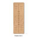 Colchoneta de Yoga TPE de corcho Natural para Fitness, colchonetas deportivas para ejercicio de Pilates, colchoneta de Yoga antideslizante con posición, almohadilla de entrenamiento de línea corporal 183*61