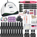 Maniküre-Set 120/114 W/54 W Nagellampe 20000 U/min Nagelbohrmaschine Erweiterungen Quick Building Gel Polish Set Soak Nail Art Kit