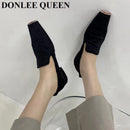 Fashion Square Toe Flats Schuhe Frauen Slip On Loafers Bequemer Ballett Zebra Schlangenmuster Schuh Große Größe 35-41 Zapatillas Mujer