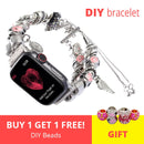 DIY Damenarmband für Apple Watch 5 4 Band 44 mm iwatch Sportbänder 42 mm Zubehör 40 mm Serie 3 2 Armband 38 mm Armband