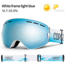 COPOZZ Marke Professionelle Skibrille Doppelschichten Objektiv Anti-Fog UV400 Große Skibrille Skifahren Snowboard Männer Frauen Schneebrille