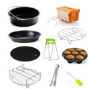 2020 nuevo 9 unids/set 6/7/8 pulgadas accesorios para freidora de aire cocina bandeja para Pizza parrilla tostada