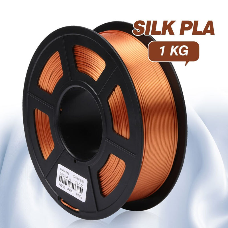 Filamento de impresión 3D SUNLU SILK 1.75MM +/- 0.02MM 1KG Efecto cercano a la seda Suave y delicado Más tenacidad que PLA y PLAPLUS
