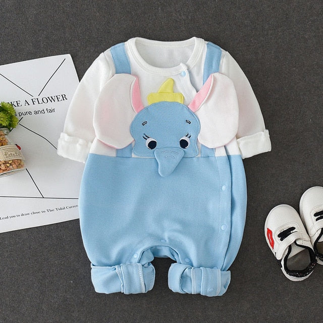 Newborn baby jumpsuit, baby boy and baby cotton covered foot jumpsuit. 9