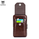 BULLCAPTAIN Echtes Leder Herren Hüfttaschen Handytasche Taschen Hüfttasche Männlich Kleine Brust Schulter Gürteltasche kleine Hüfttaschen