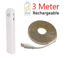 3M 2M 1M LED Smart Treppenlicht unter Bettlicht PIR Sensor Detektorsteuerung Intelligente Wandlampe Schrank Kleiderschrank Küchenlicht