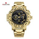 MIZUMS Men's Watches Quartz LED Digital Watch Sport Military Waterproof Clock Male Chronograph Stop Wristwatch Relogio Masculino