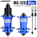 NEW Koozer XM490 PRO Hubs 4 Bearing MTB Mountain Bike Hub Rear 10*135mm QR100*15 12*142mm Thru 32 Holes Disc Brake Bicycle Hub