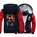 Anime japonés Haikyuu estampado Kageyame sudaderas con capucha para hombre ropa de calle 2021 invierno cálido sudaderas Harajuku abrigos chaqueta divertida