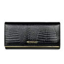 Billetera y monederos para mujer de Beth Cat, monedero de piel auténtica para mujer, tarjetero, monedero para mujer, billeteras de vaca de cocodrilo