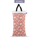 Elinfant 1 pcs Large Hanging Wet/Dry Pail Bag for Cloth Diaper,Inserts,Nappy, Laundry With Two Zippered Waterproof diaper bag