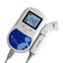 CONTEC Fetaler Doppler-Herzschlagmonitor mit Hintergrundbeleuchtung, LCD, rosa Farbe, mit 2 MHz, 3 MHz, 8 MHz Sonde, Baby-Herzschlagmonitor-Sonde