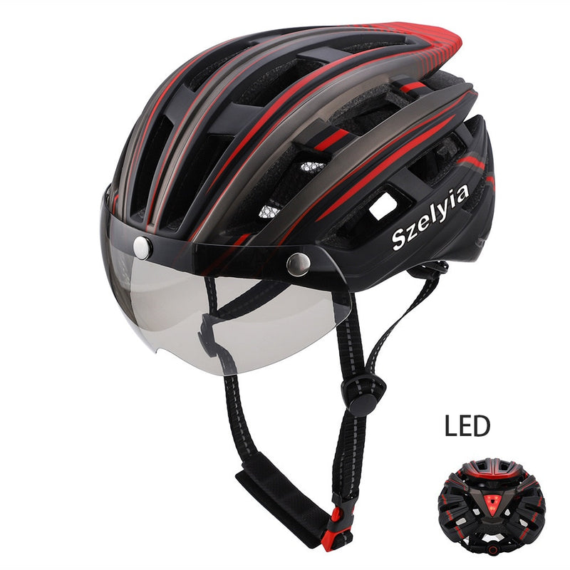 Casco Ciclismo Mtb Bike Ciclismo Casco ML Led luz de advertencia Casco de Bicicleta Ciclismo Capacete De Ciclismo Casco Bicicleta Casque